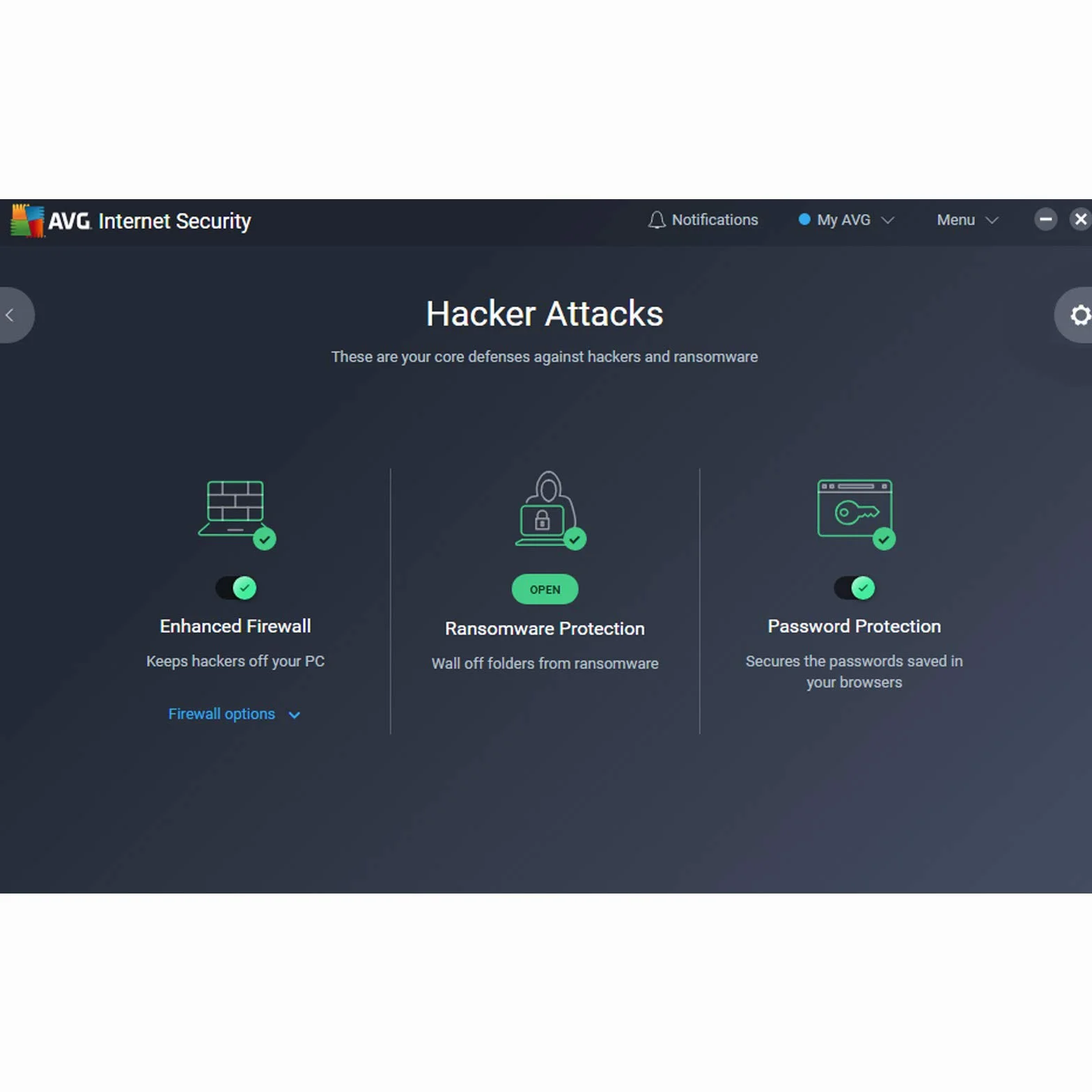 AVG Internet Security 2026 Antivirus 10 appareils 1 An Code d'activation