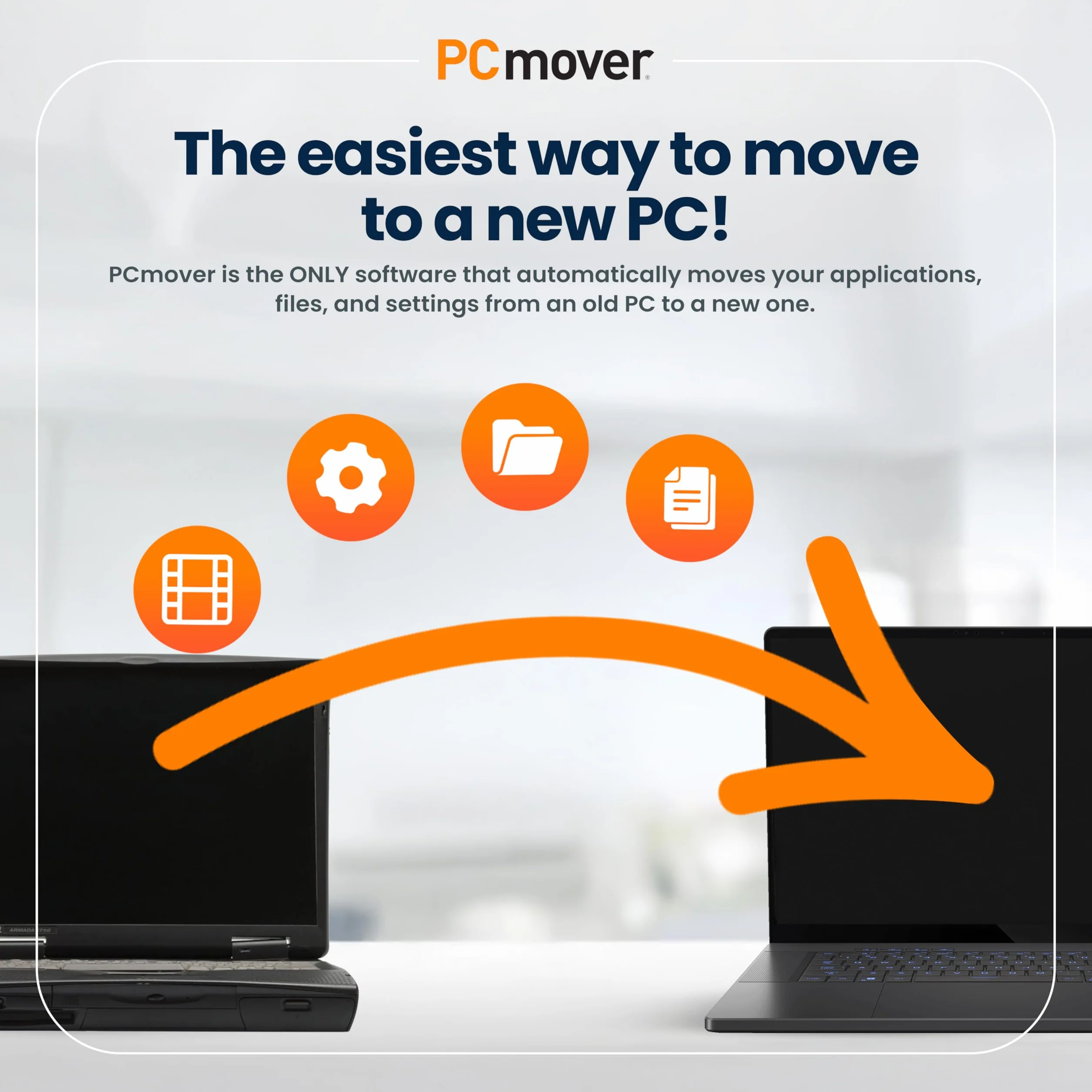 LAPLINK PCmover Professional 11 - Logiciel de Migration, Câble USB 3.0 Super Speed 5 Gbps, Automatique