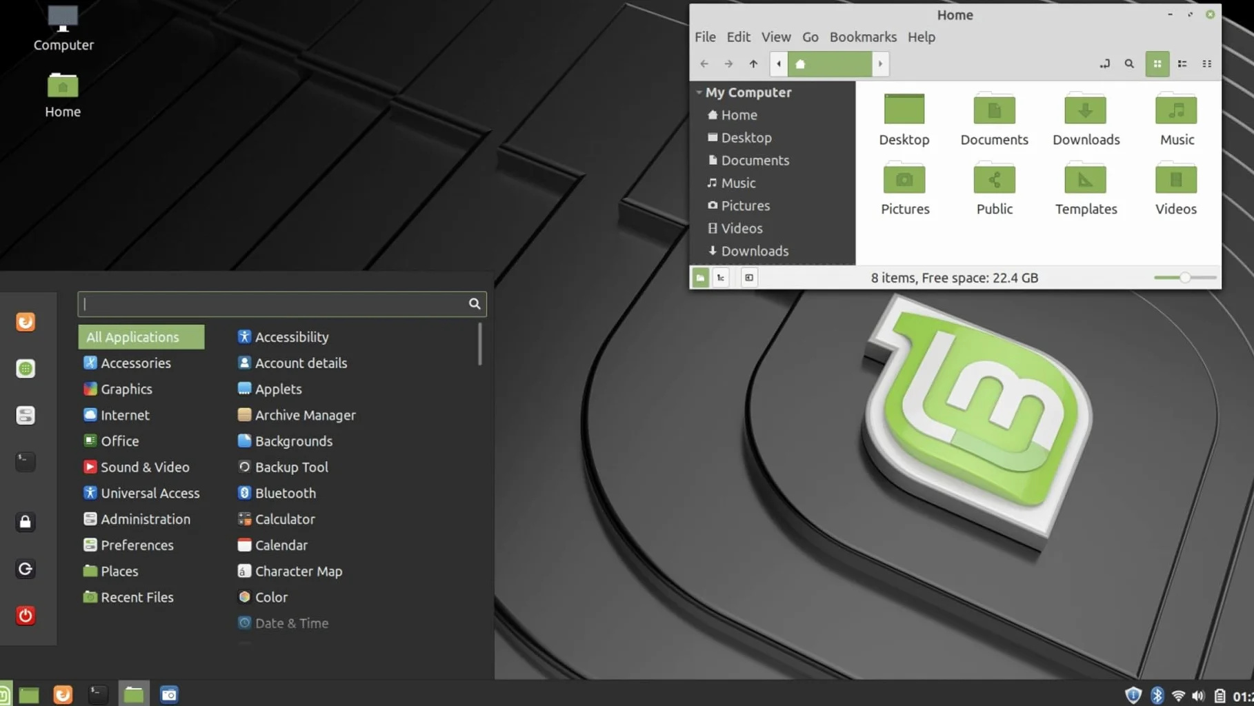 Linux Mint 22.3 Clé USB bootable 64 Bits Installation facile système d'exploitation français mode LIVE