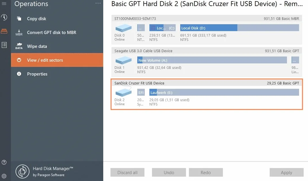 Paragon Hard Disk Manager 17 Advanced - Copier partition, disque dur, transférer OS (ESD) 3-PC 1 Usager Code activation email