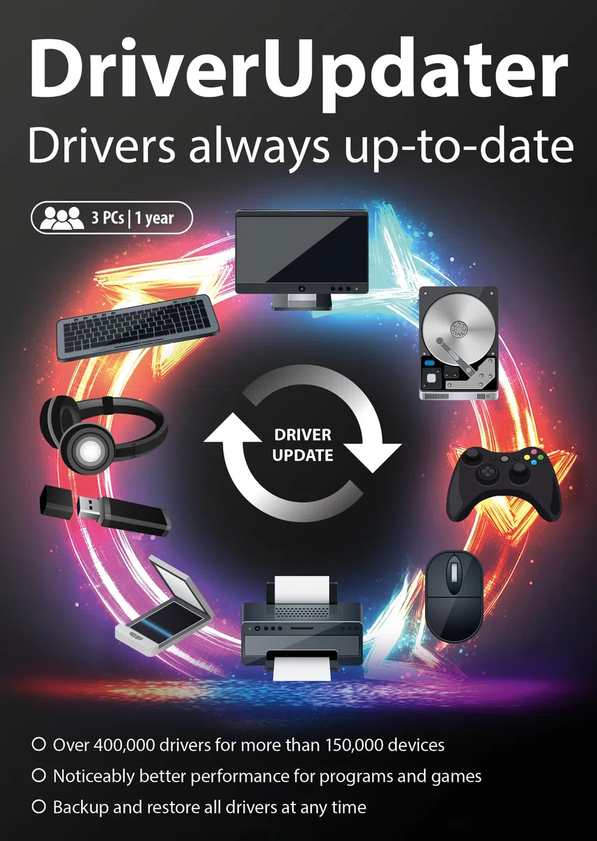 DriverMax keeps your device drivers up to date – driver updater software compatible with Windows 11, 10, 8 and 7 – License for 3 PCs for 2 years