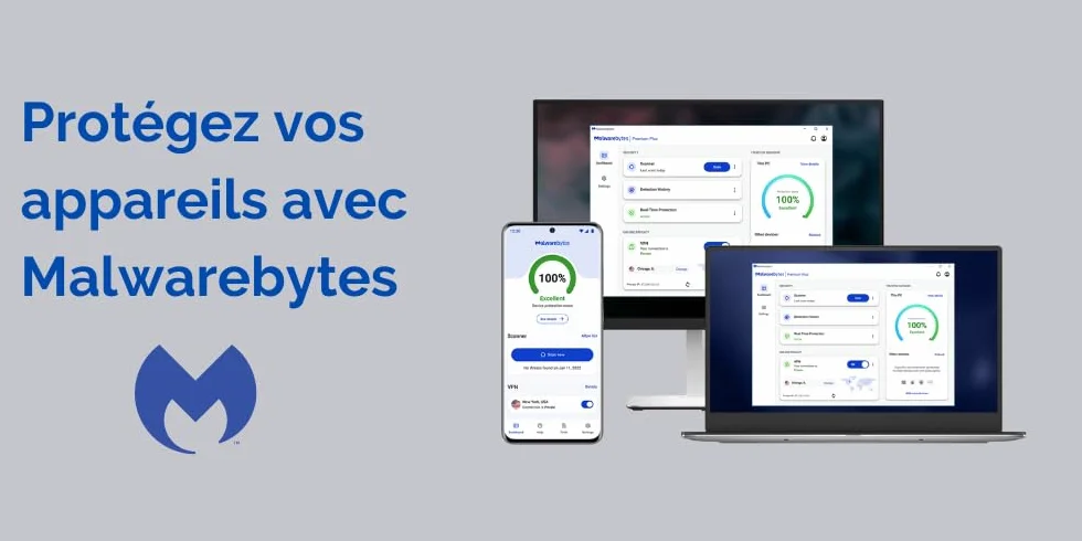 Malwarebytes Premium 2 appareil 18 Mois Code d'activation Windows Mac iOS Android Chrome