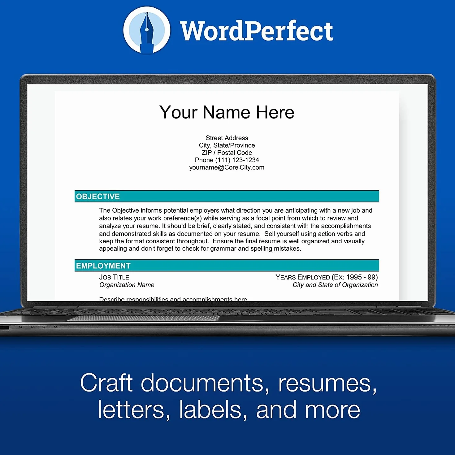 Corel WordPerfect Office Home & Student Téléchargement