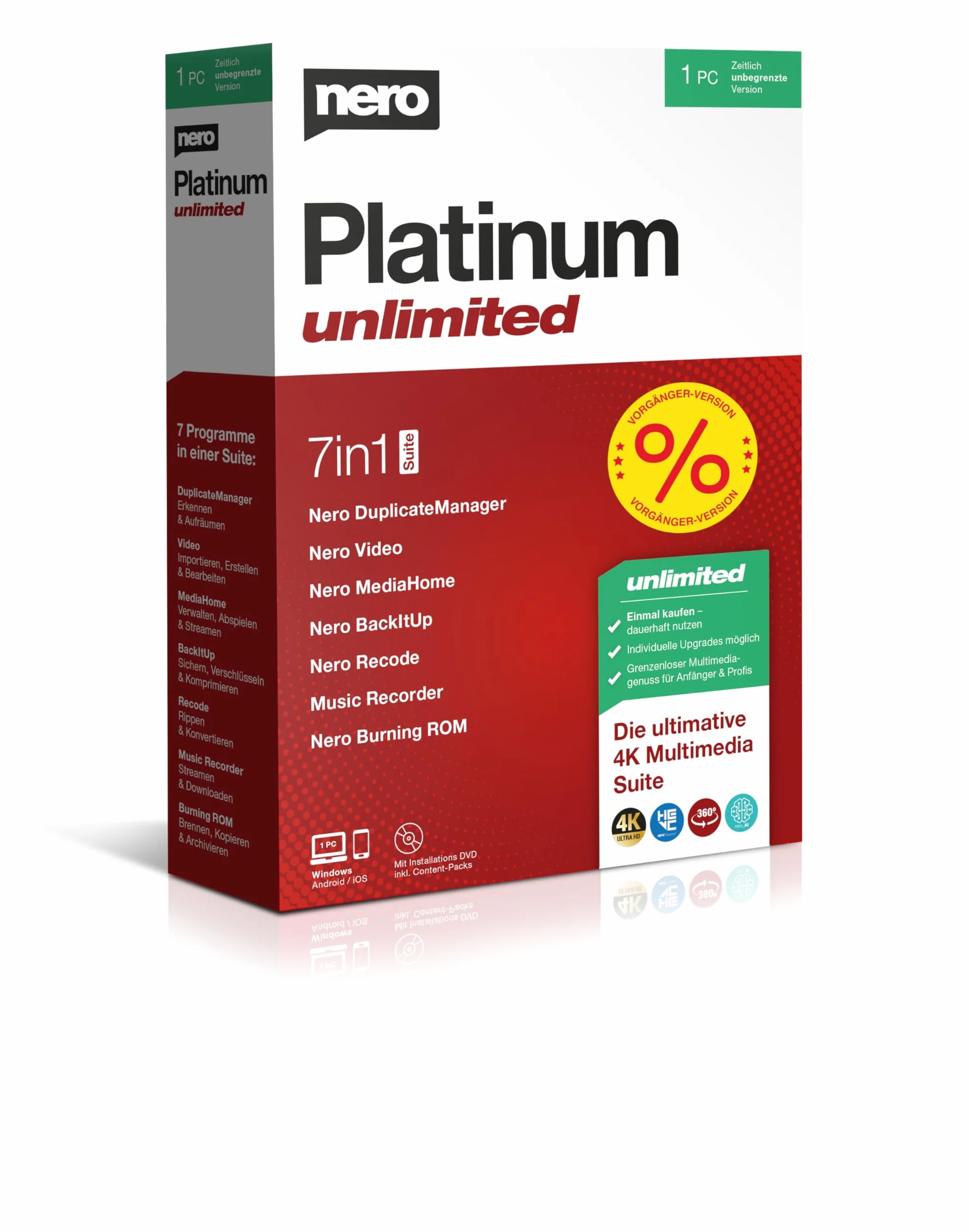 Nero Platinum Unlimited Multilingue 24 Langues Version 2020