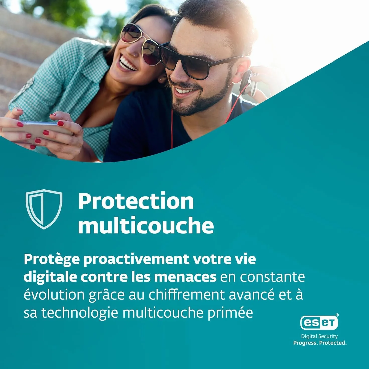 ESET NOD32 Antivirus 2025 1 appareil 1 an Protection multicouche Windows Mac