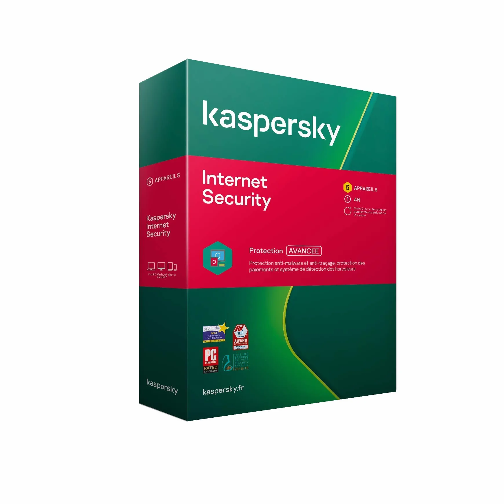 Kaspersky Internet Security 2022 5 Postes 1 An