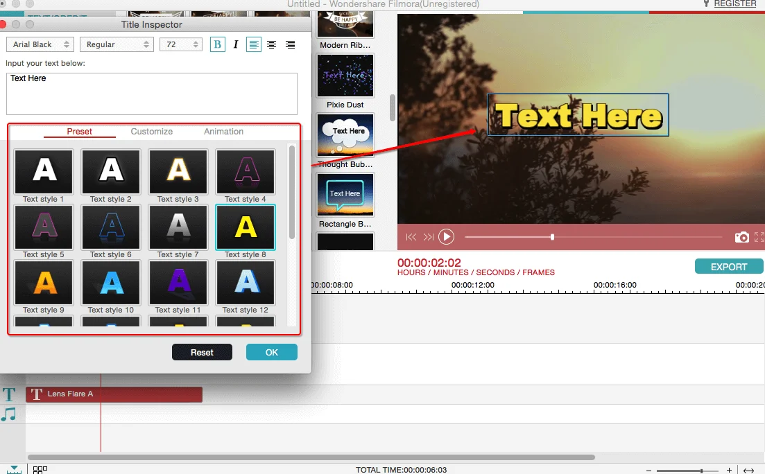 Wondershare Filmora video editor pour Mac Téléchargement