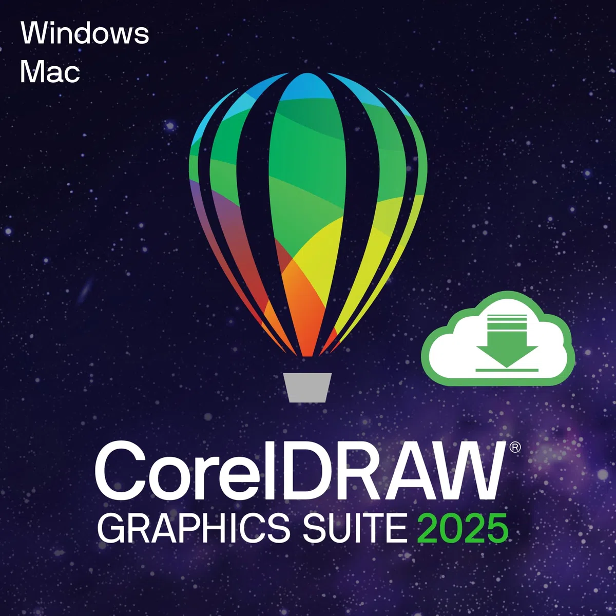 CorelDRAW Graphics Suite 2025 | Perpetuelle | 1 appareil | 1 Usager | Code d'activation - envoi par email