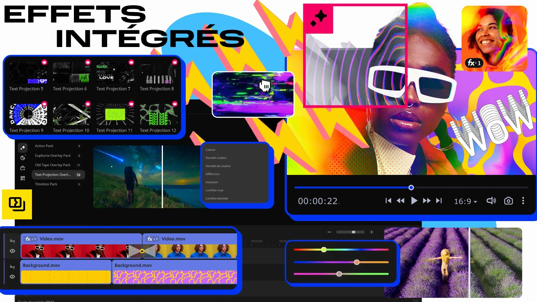 Movavi Video Editor Licence d'un an Personnelle 1 appareil PC Code d'activation