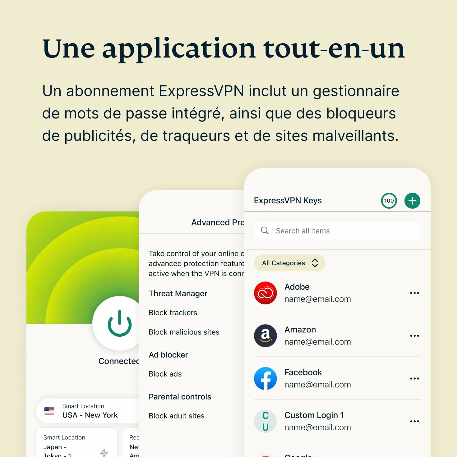 ExpressVPN 1 mois Code numérique compatible tous appareils