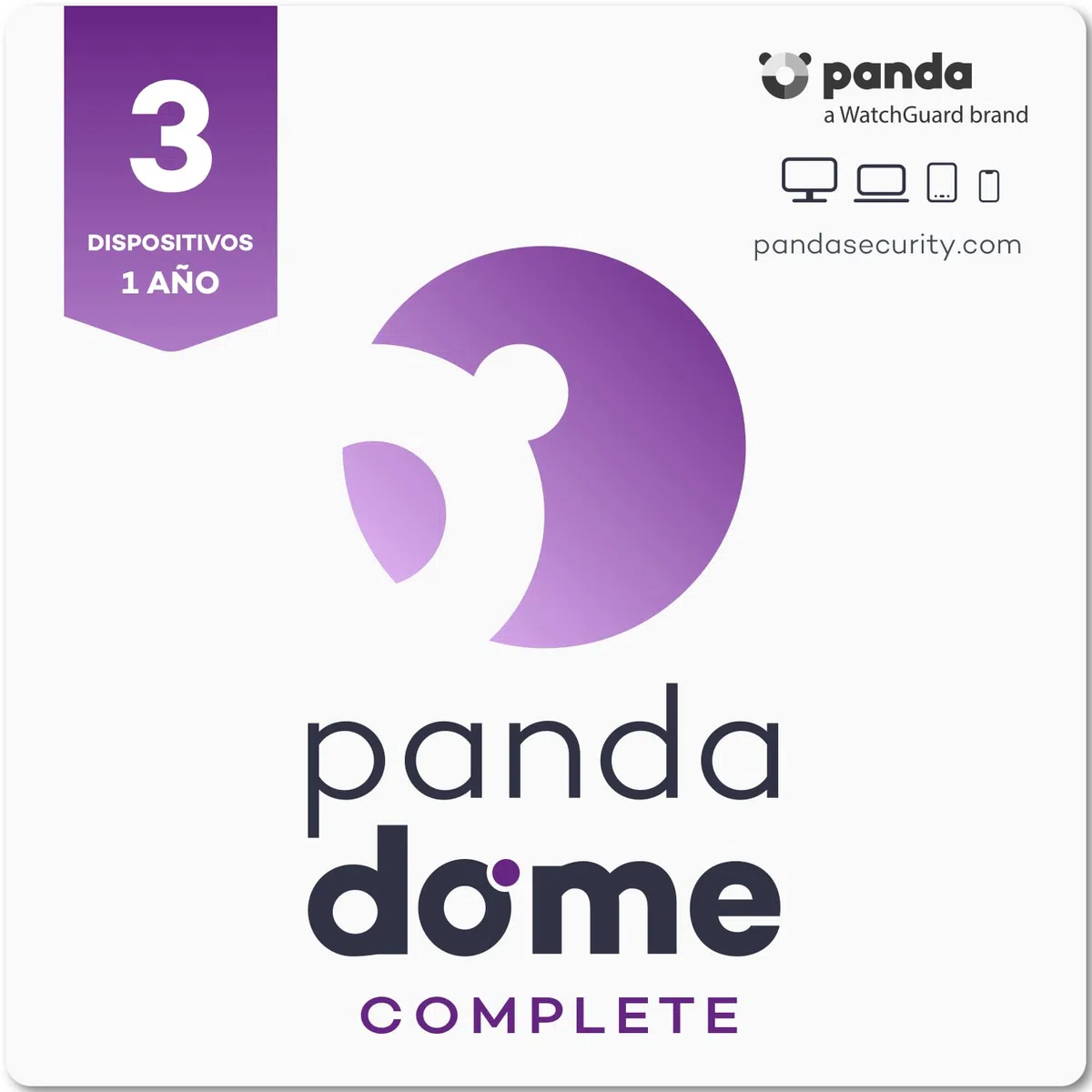 Panda Dome Complete - Cloud antivirus et VPN, gestion de mot de passe (3 appareils), Complete, 3 appareil, 1 An, Code d'activation - envoi par email