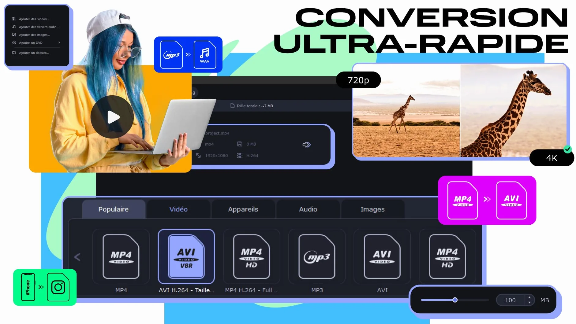 Movavi Video Suite Licence d'un an Personnelle 1 appareil PC Code d'activation