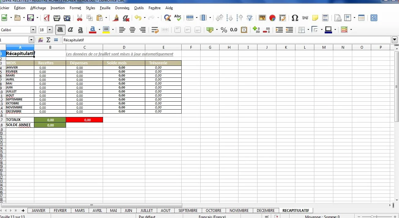 Fichier de comptabilité micro entreprise avec TVA