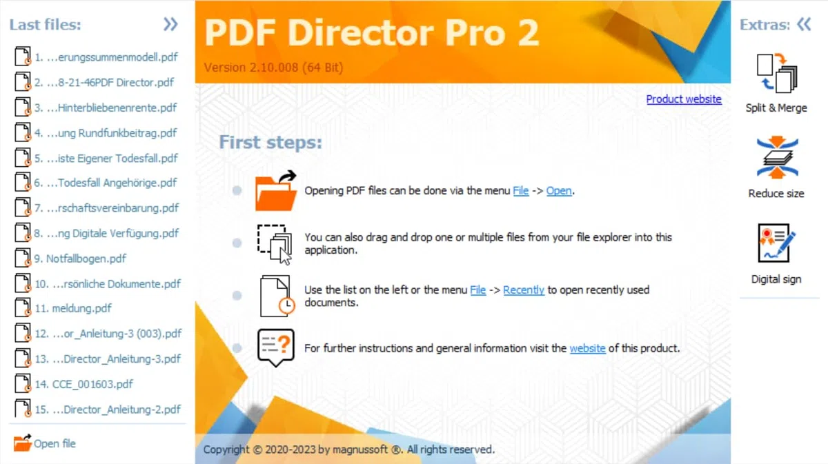 PDF Director 2 PRO OCR PDF Editor for 3 PCs Win 11 10 8 7 Compatible with Adobe Acrobat