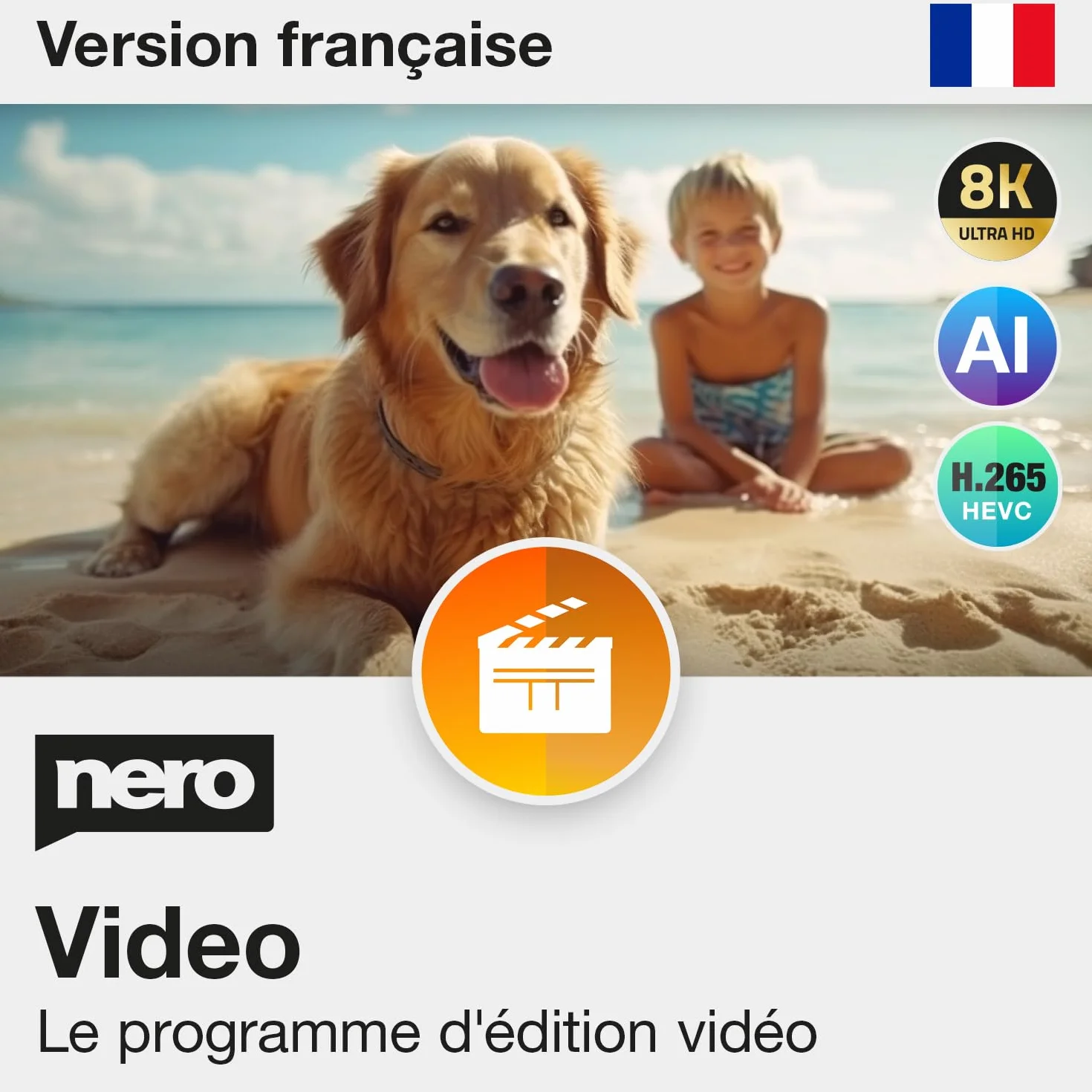 Nero Video Maker 2026 Logiciel de Montage Vidéo 4K 8K HD Licence à Vie Windows 11/10/8/7