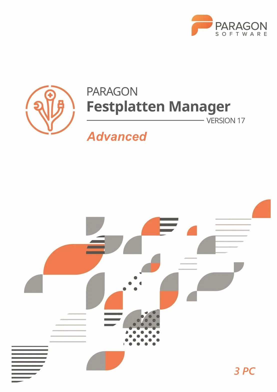 Paragon Hard Disk Manager 17 Advanced - Copier partition, disque dur, transférer OS (ESD) 3-PC 1 Usager Code activation email