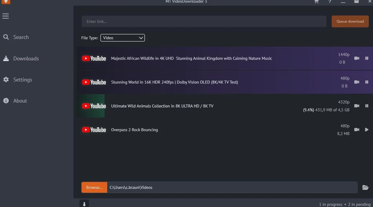 Video and Audio Downloader PRO 2 for YouTube – Download MP4 MP3 – Windows 11, 10, 8
