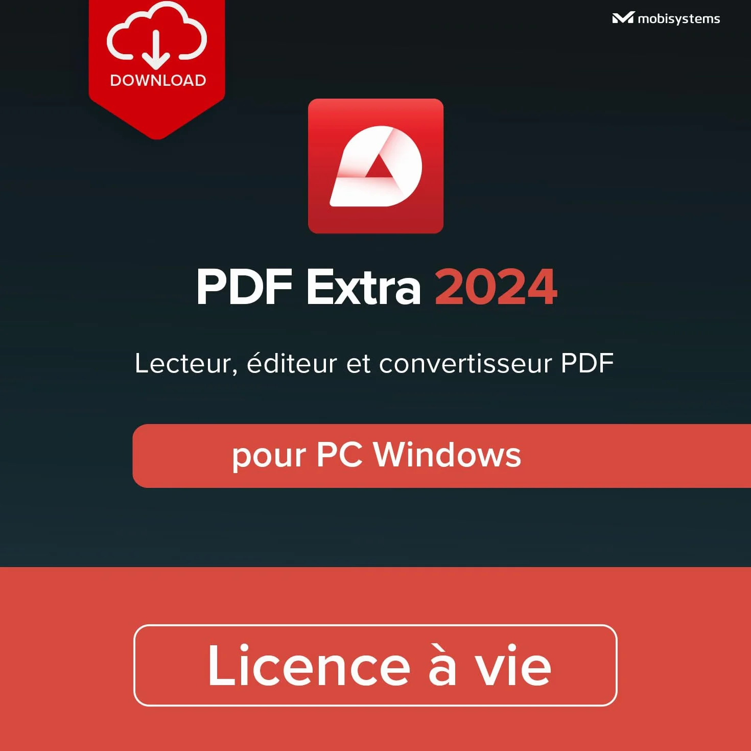 PDF Extra 2024 | Lecteur et éditeur PDF complet | Licence définitive | 1 ordinateur Windows | 1 utilisateur