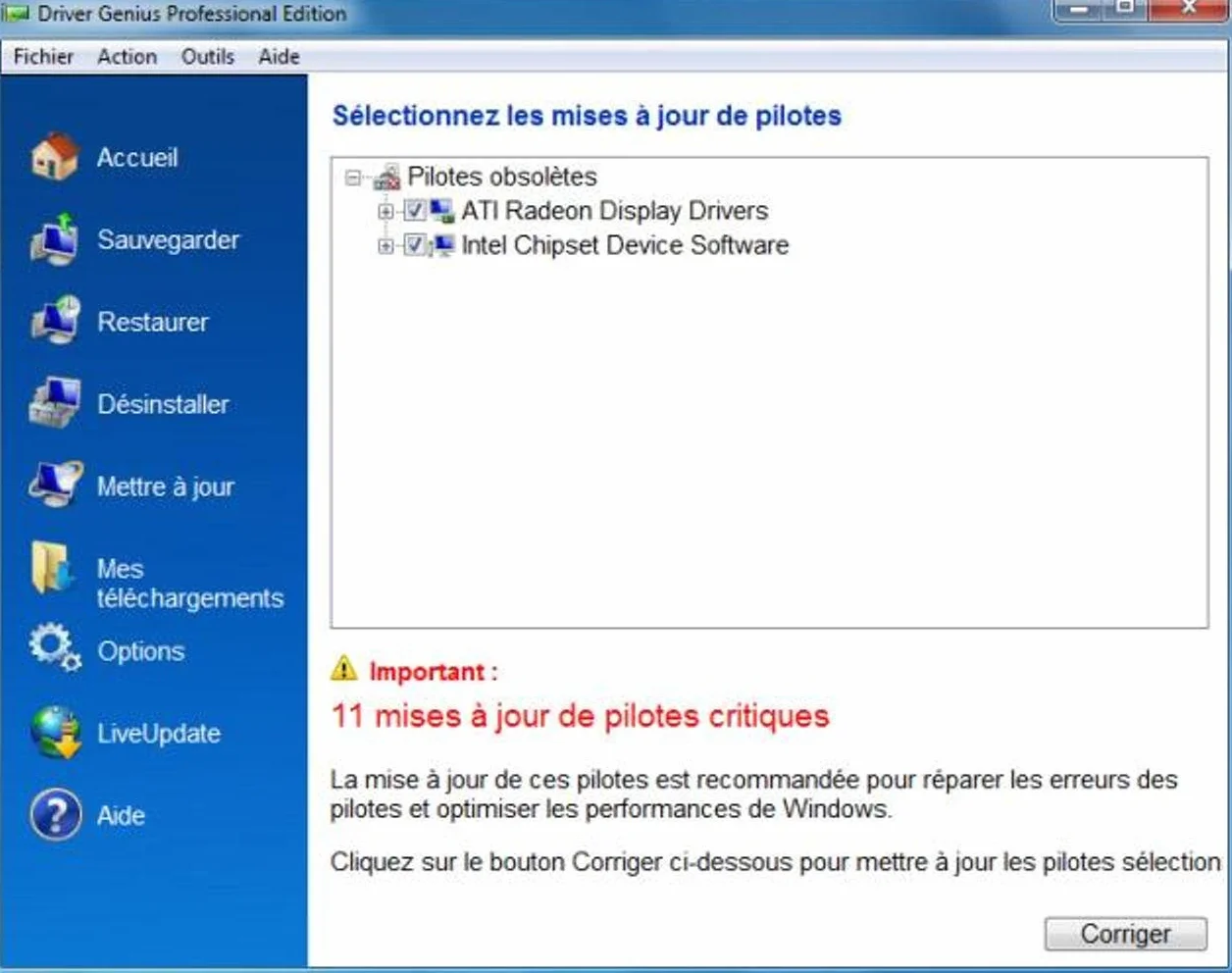 Driver Genius 11 professionnel