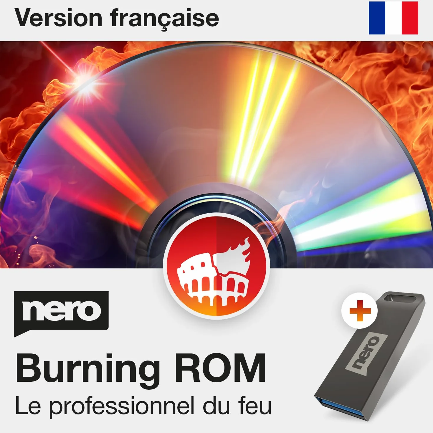 Nero Burning ROM 2026 sur Clé USB Logiciel Gravure CD DVD Blu-ray Graver Copier Ripper Sauvegarder Données Licence à Vie 1 PC Windows 11/10/8/7