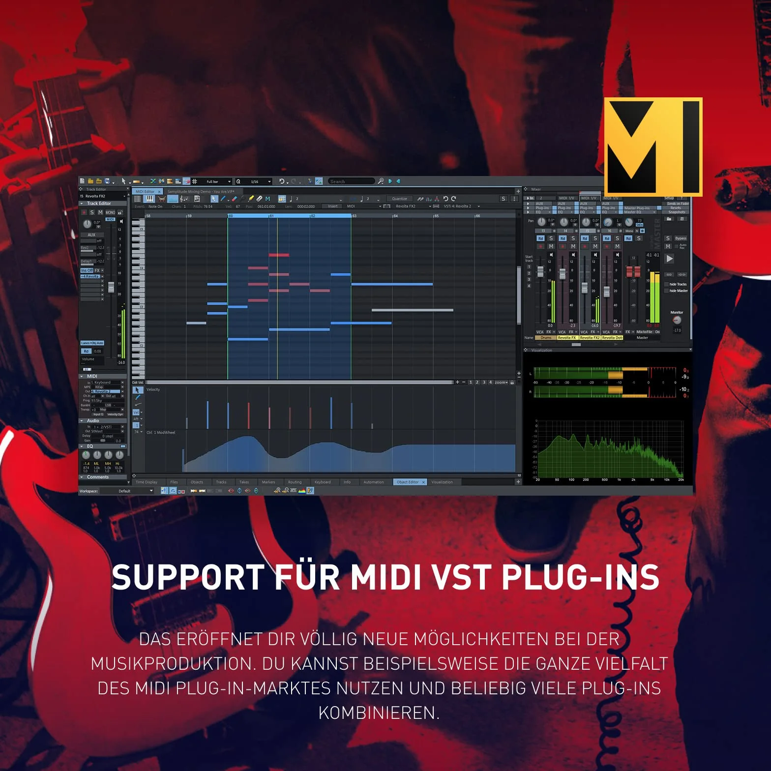 MAGIX Samplitude Music Studio 2022 - Complete Software for Composing, Recording, Mixing & Mastering