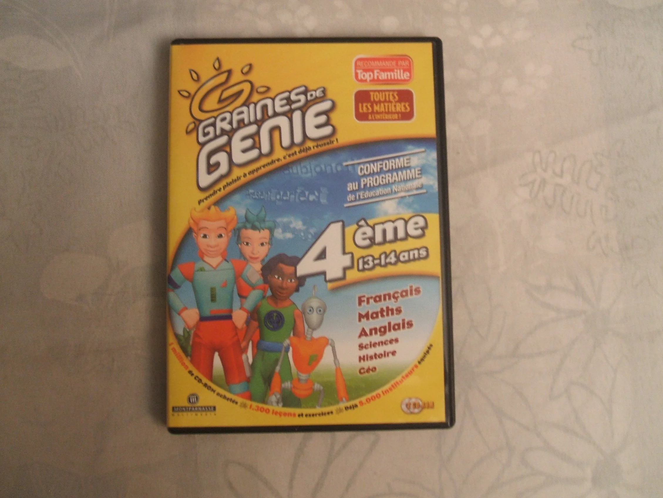 Graine de génie 4eme : Français, math, anglais, sciences, histoire, géo