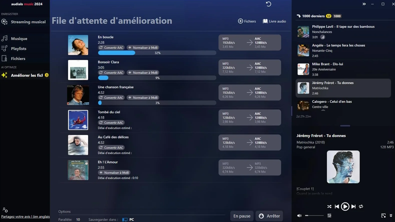 Audials Music 2024 - Trouver, enregistrer et convertir la musique et les livres audio des services de streaming | 1 appareil | Code d'activation PC