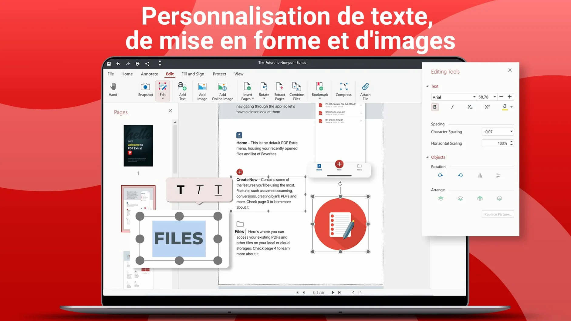 PDF Extra Lifetime - Éditeur professionnel de PDF - Licence à vie pour 1 utilisateur PC Windows